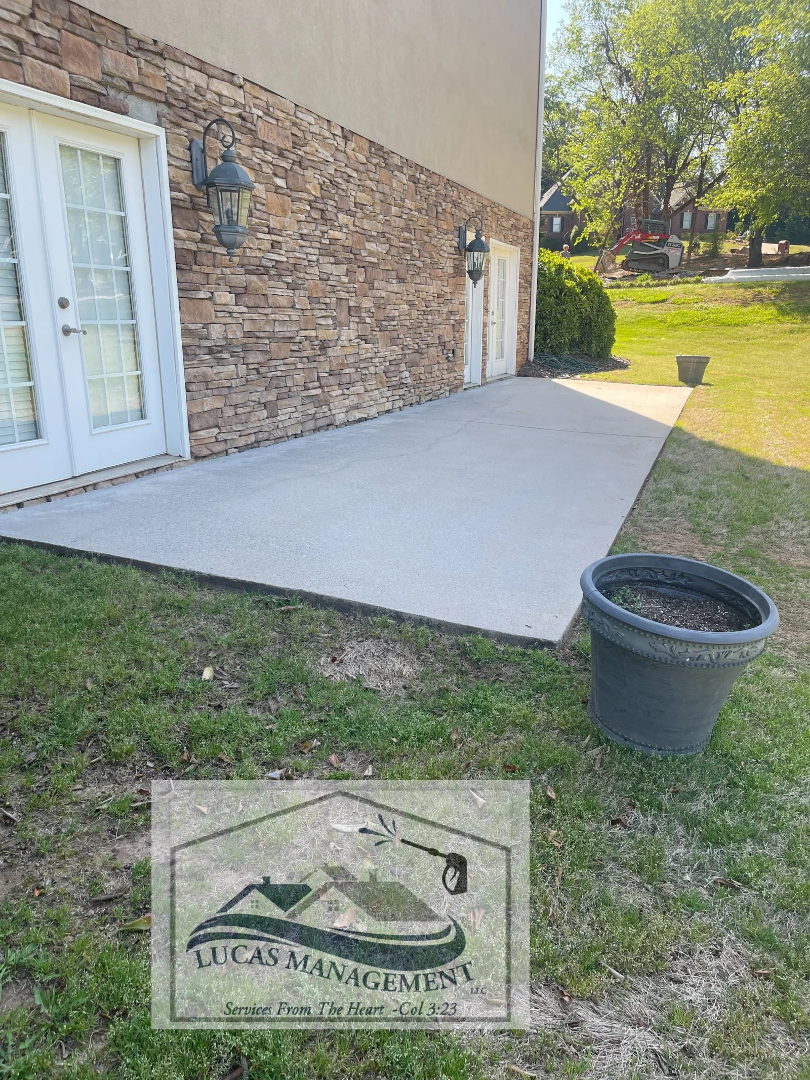 Patio Cleaning after
