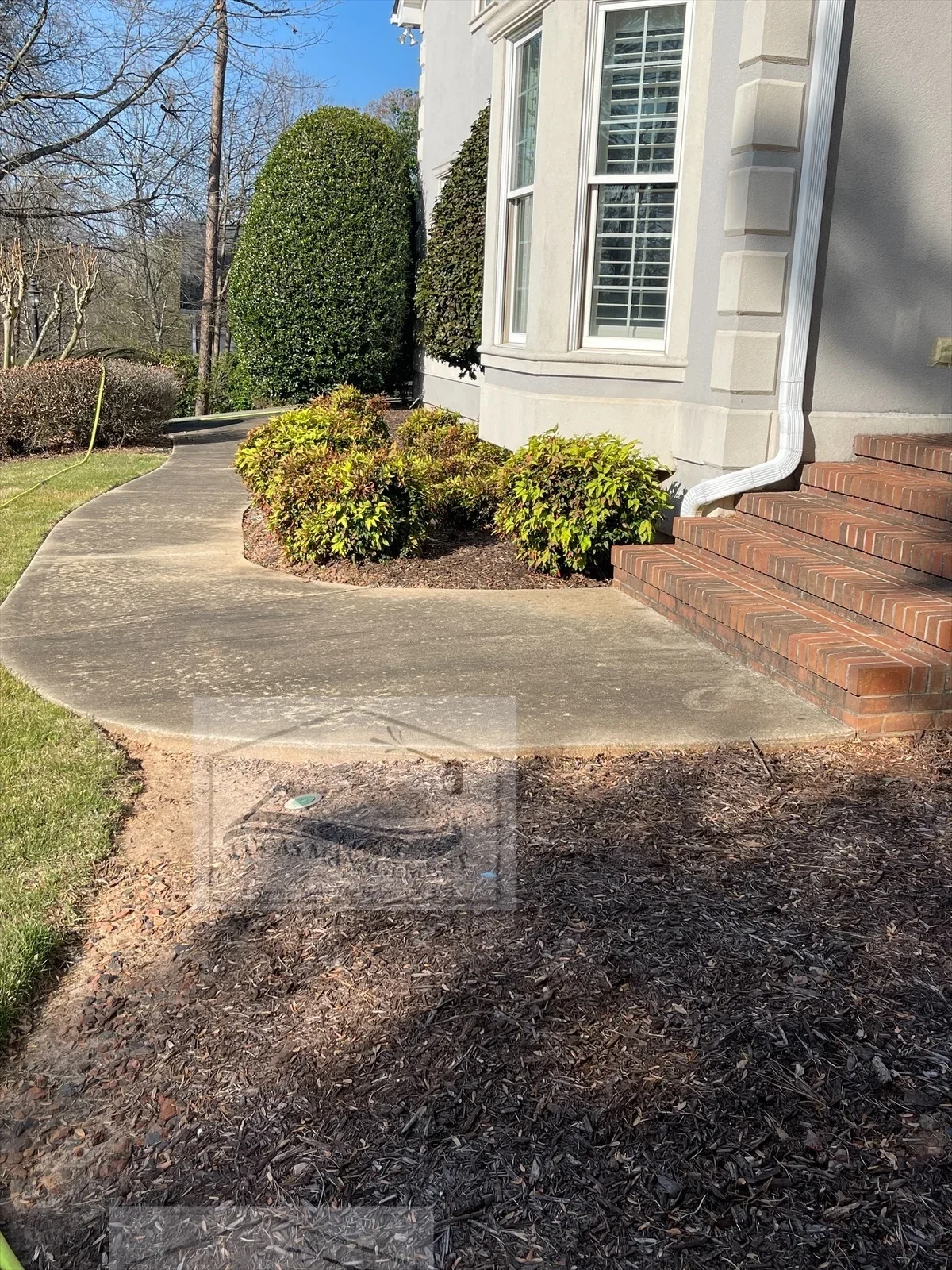 Entrance Cleaning before