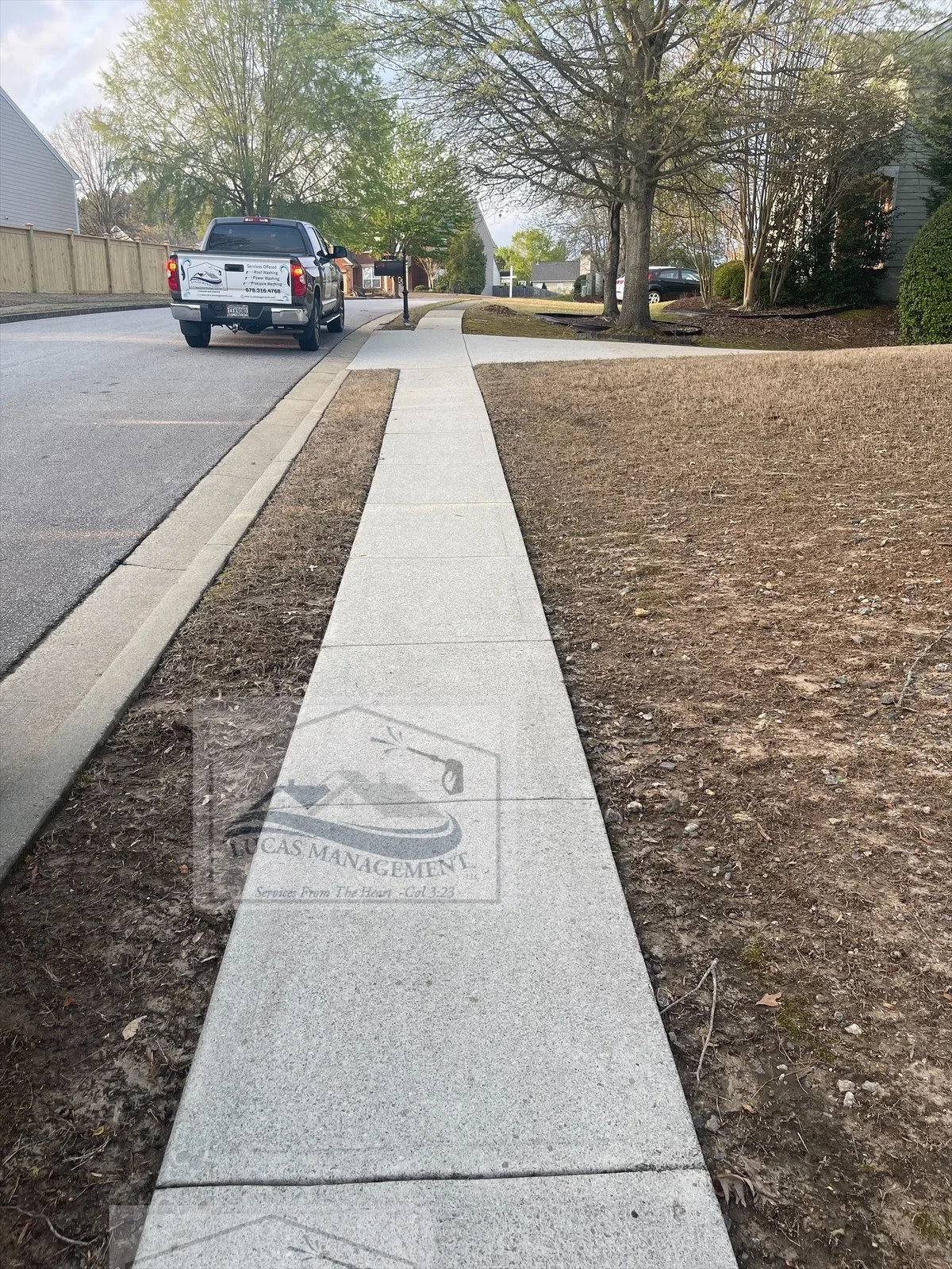 Sidewalk Cleaning after