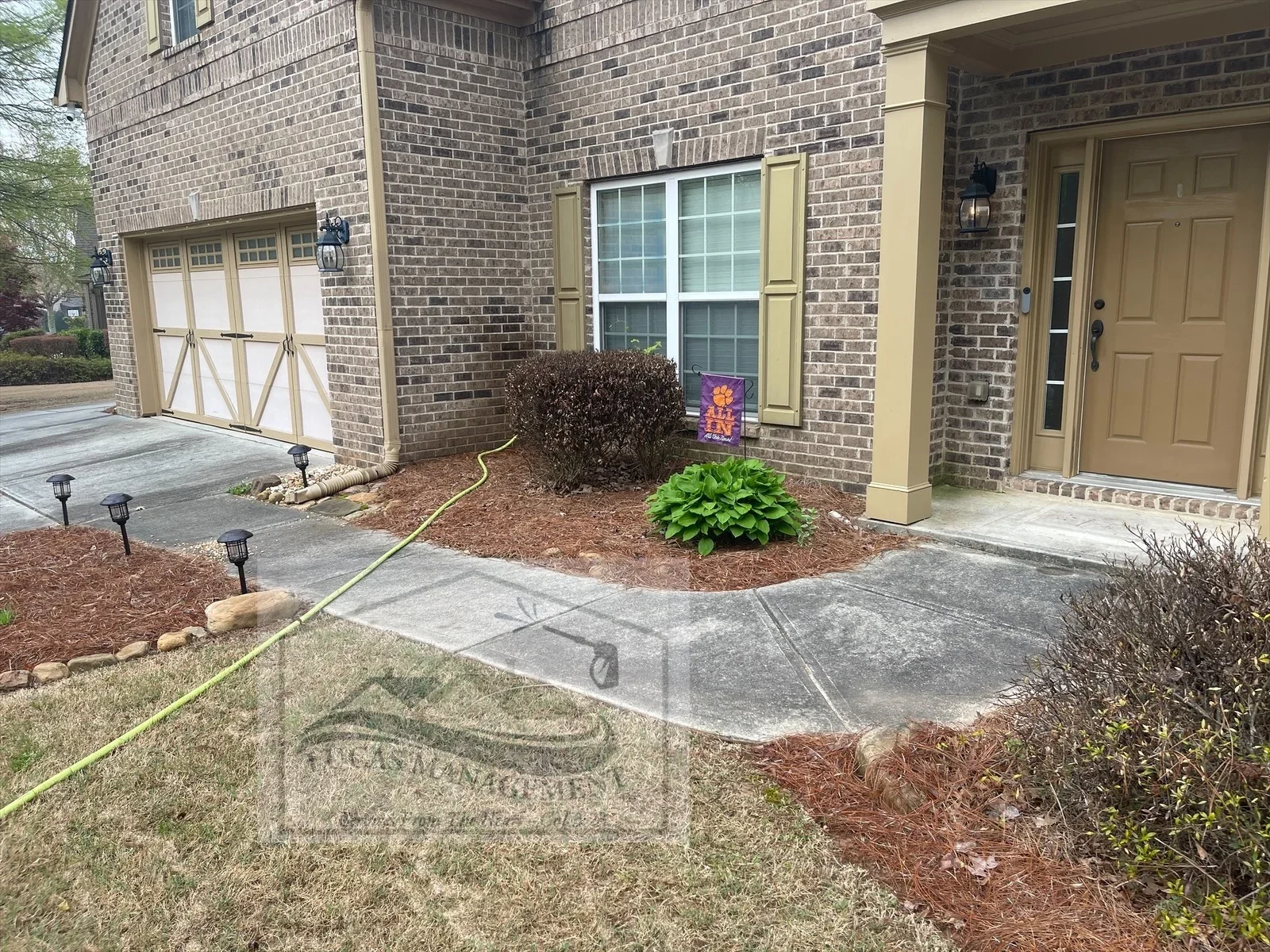 Entrance Cleaning before